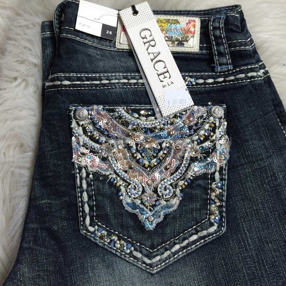 Grace in LA "statement Bootcut" inseam:34